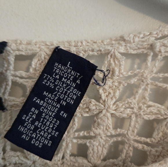 Gap crochet top, beige size L - Picture 2 of 2